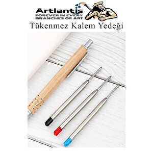 Siyah Tükenmez Kalem Yedeği 10 Adet Tükenmez Kalem İçi Yedek Siyah Metal Tükenmez Kalem İçi Okul Ofis Jel Kalem İçi