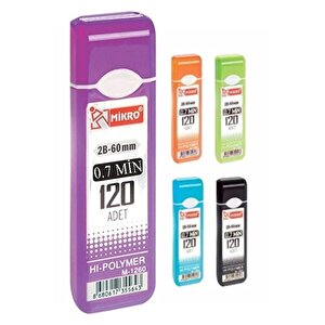 Kalem Ucu 120 Li 0.7 Mm 2b 3 Paket Çoklu Versatil Kalem Uç Mekanik Uçlu Otomatik Kurşun Mikro Kalem Ucu 60 Mm Yumuşak