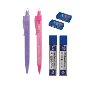 Tri Click Versatil Kalem 0.7 Mm 2 Adet 0.7 Mm Uç 2 Adet Sınav Silgi 2 Adet