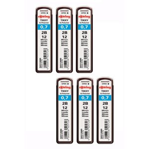 0.7 Mm Uç Min Siyah 6 Adet Rotring Siyah Kalem Uçu 0.7 Mm 6 Adet