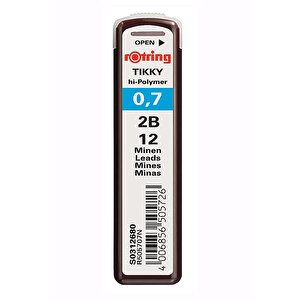 0.7 Mm Uç Min Siyah 6 Adet Rotring Siyah Kalem Uçu 0.7 Mm 6 Adet