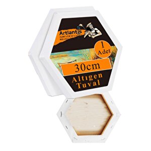 Kare Yuvarlak Ve Altıgen Tuval 30 Cm 1 Paket 30x30 Cm Arkadan Zımbalı Astarlı Resim Tuvali Akrilik Yağlı Boya Altıgen