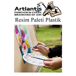 Mini Şövale 25x35 2 Li Tuval Artdeco 6 Renk Akrilik Boya Başlangıç Seti Fırça Palet Ponpon Su Kabı Masaüstü Sanatsal