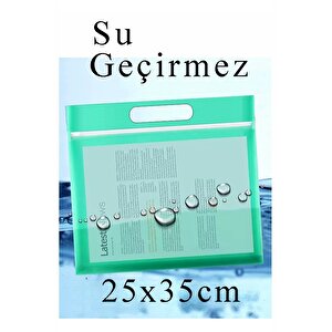 Renkli Plastik Fermuarlı Proje Dosyası 25x35 Cm 3 Adet Tutmaçlı 28x38 Cm Resim Ve Proje Ödev Dosyası El Tutmalı