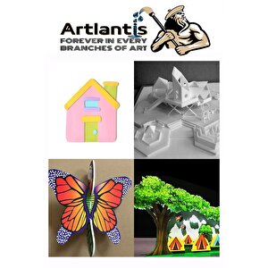 Maket Kartonu Beyaz Fotoblok 3 Mm 25x35 Cm 5 Adet Hobi Sanat Okul Köpüklü Straforlu Maket Kartonu Maket Yapımı