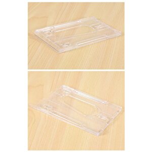 Şeffaf Kart Kılıfı Kimlik Ehliyet Kredi Kartı Koruyucu 6 Adet Pvc Plastik Kart Koruma Kabı