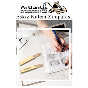 Kalem Zımparası 1 Adet Eskiz Zımpara Kağıdı Füzen Kömür Kalem Karakalem Kalemtraş Kömür Bileme İnce Dişli Çizim Zımpara