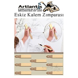 Kalem Zımparası 1 Adet Eskiz Zımpara Kağıdı Füzen Kömür Kalem Karakalem Kalemtraş Kömür Bileme İnce Dişli Çizim Zımpara