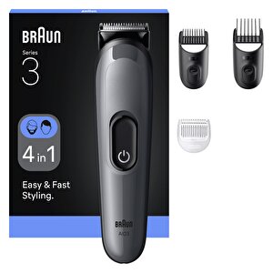 Hepsi Bir Arada Series 3, 4’ü 1 Arada Tıraş Kiti, Keskin Bıçak, 14 Uzunluk, Aio3500