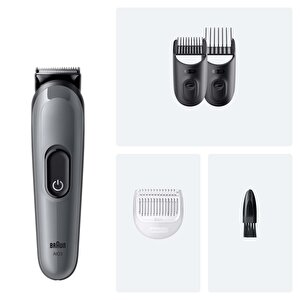 Braun Hepsi Bir Arada Series 3, 4’ü 1 Arada Tıraş Kiti, Keskin Bıçak, 14 Uzunluk, Aio3500