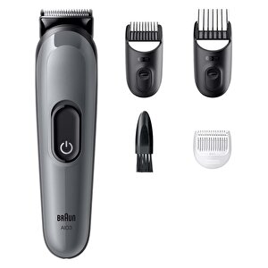 Braun Hepsi Bir Arada Series 3, 4’ü 1 Arada Tıraş Kiti, Keskin Bıçak, 14 Uzunluk, Aio3500