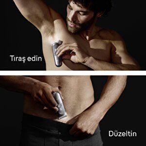Braun Vücut Tıraş Makinesi Series 7, +6 Aksesuar, Kompakt, Smartlight, Bg7550