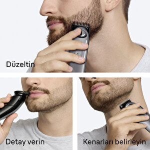 Braun Sakal Düzeltici Series 3, +5 Aksesuar, 40 Uzunluk, Keskin Bıçak, Bt3560
