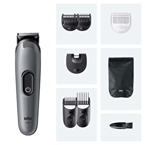 Braun Hepsi Bir Arada Series 3, 8’i 1 Arada Tıraş Kiti, Keskin Bıçak, 14 Uzunluk, Aio3540
