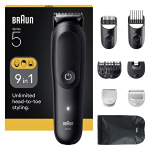 Hepsi Bir Arada Series 5, 9’u 1 Arada Tıraş Kiti, Keskin Bıçak, Vücut Tıraşı Aio5540
