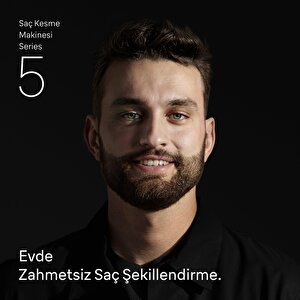 Saç Kesme Makinesi Series 5, +3 Aksesuar, Ömür Boyu Keskin Bıçak, 17 Uzunluk, Hc5530