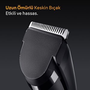 Saç Kesme Makinesi Series 5, +3 Aksesuar, Ömür Boyu Keskin Bıçak, 17 Uzunluk, Hc5530