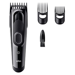 Braun Saç Kesme Makinesi Series 5, +3 Aksesuar, Ömür Boyu Keskin Bıçak, 17 Uzunluk, Hc5530
