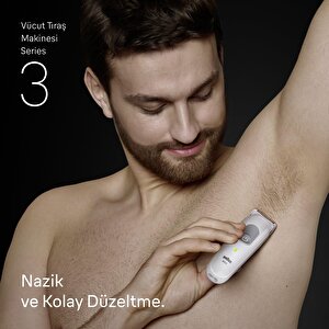Vücut Tıraş Makinesi Series 3, +2 Aksesuar, Su Geçirmez, Bg3500