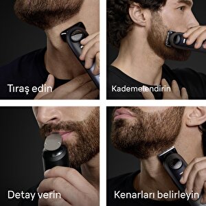 Braun Sakal Düzeltici Series 7, +10 Berber Ekipmanları, 40 Uzunluk, Problade, Bt7540