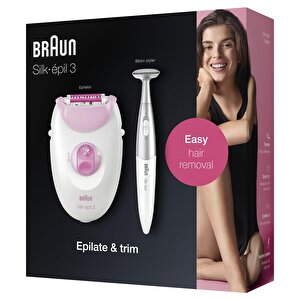 Braun Silk-épil 3 3321 Epilatör / Epilasyon + Bikini Trimmer