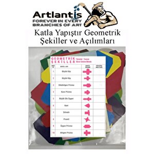 Katla Yapıştır Geometrik Şekiller Açılımları Ve 20 Gr Fatih Stick Yapıştırıcı Geometrik Cisimler Proje Tasarım Okul Sınıf Materyal
