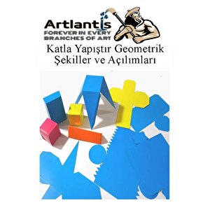 Katla Yapıştır Geometrik Şekiller Açılımları Ve 20 Gr Fatih Stick Yapıştırıcı Geometrik Cisimler Proje Tasarım Okul Sınıf Materyal