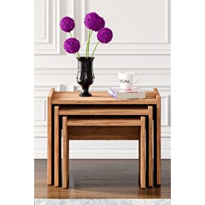 Zg4 3'lü Zigon Sehpa - Çam