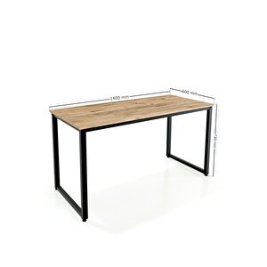 Ms1 Metal Ayaklı Çalışma Masası - 140cm - Çam