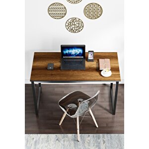 Ms1 Metal Ayaklı Çalışma Masası - 120cm - Ceviz