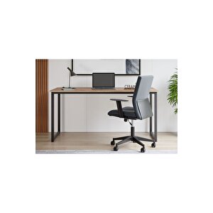Ms1 Metal Ayaklı Çalışma Masası - 140cm - Ceviz Ceviz