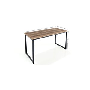 Ms1 Metal Ayaklı Çalışma Masası - 140cm - Ceviz