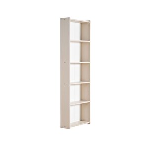 Kts2 Modern 5 Raflı Kitaplık - 60x180cm - Bej Bej