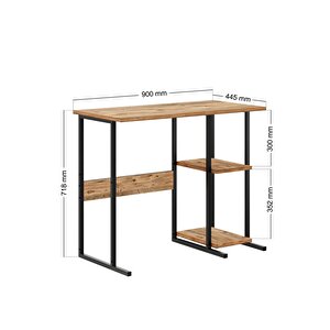 Msr2 Metal Ayaklı Bilgisayar Çalışma Masası- Çam