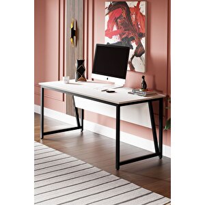 Ms2 Çalışma Masası,ofis Masası - 70x160 Cm - Beyaz Beyaz