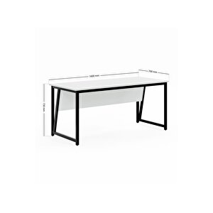 Ms2 Çalışma Masası,ofis Masası - 70x160 Cm - Beyaz