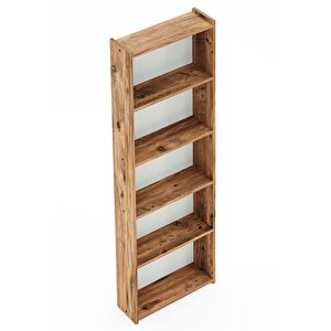 Kts2 Modern 5 Raflı Kitaplık - 60x180cm - Çam