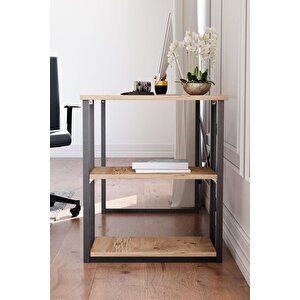 Msr Raflı Çalışma Masası - 60x120cm - Çam Çam