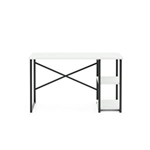 Msr Raflı Çalışma Masası - 60x120cm - Beyaz