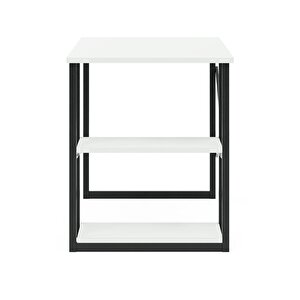 Msr Raflı Çalışma Masası - 60x120cm - Beyaz