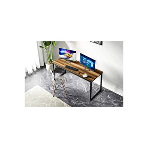 Ms1 Metal Ayaklı Çalışma Masası - 160cm - Ceviz Ceviz