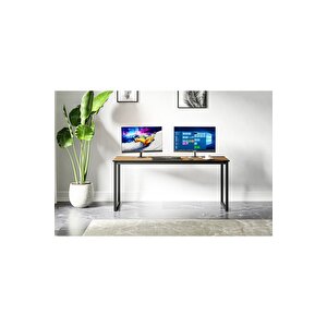 Ms1 Metal Ayaklı Çalışma Masası - 160cm - Ceviz Ceviz
