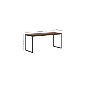 Ms1 Metal Ayaklı Çalışma Masası - 160cm - Ceviz