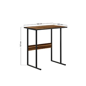 Mse2 Metal Ayaklı Çalışma Masası - Ceviz