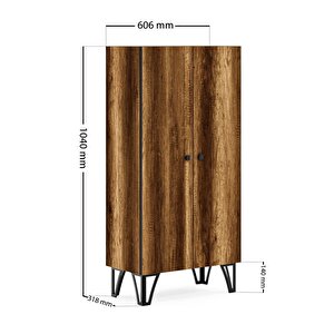 Dls3 Çok Amaçlı Dolap Mutfak & Banyo Dolabı - Ceviz