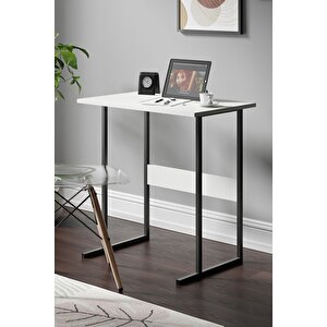 Mse2 Metal Ayaklı Çalışma Masası - Beyaz Beyaz