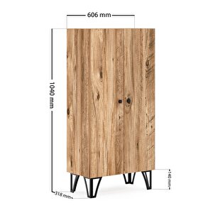 Dls3 Çok Amaçlı Dolap Mutfak & Banyo Dolabı - Çam