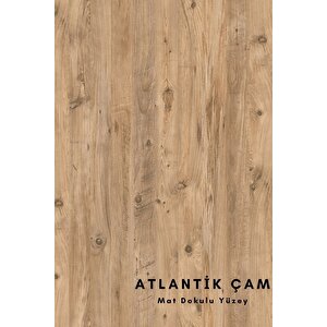 Metal Ayaklı 5 Raflı Kitaplık - 90x180cm - Çam