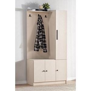 Vs4 Vestiyer, Portmanto - 90x180 Cm - Bej