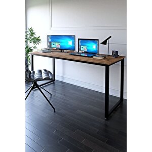 Metal Ayaklı Çalışma Masası - 160cm - Çam